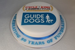 cycle king guide dogs fundraising cake